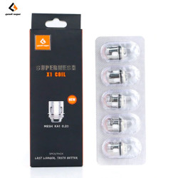 Résistances Cerberus Supermesh (5pcs) - GeekVape - Mesh X1 - 0.2ohm
