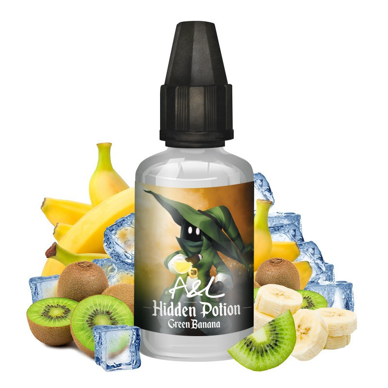 Concentré Green Banana 30ml - Hidden Potion by A&L - 0mg