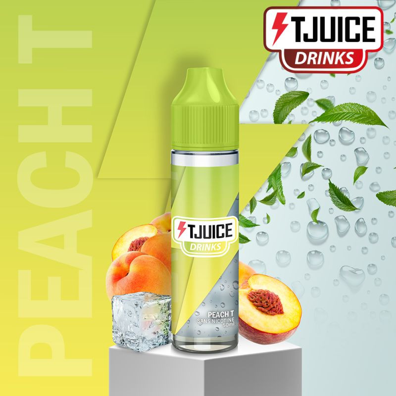 E-liquide Peach T 50ml - TJuice Drinks - 0mg