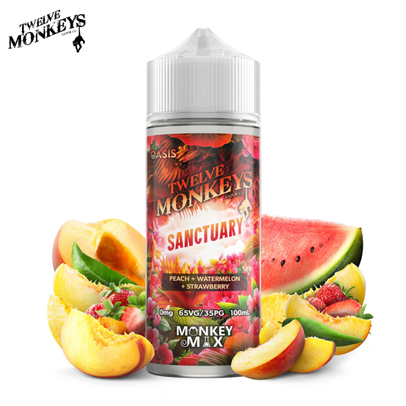 E-liquide Sanctuary 100ml - Oasis by 12 Monkeys - 0mg