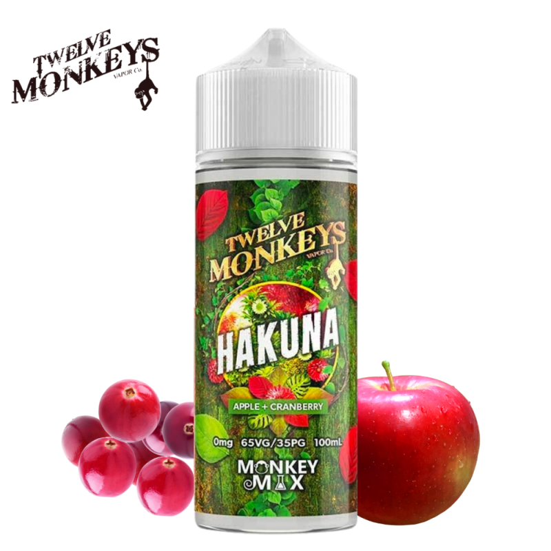 E-liquide Hakuna 100ml - 12 Monkeys - 0mg