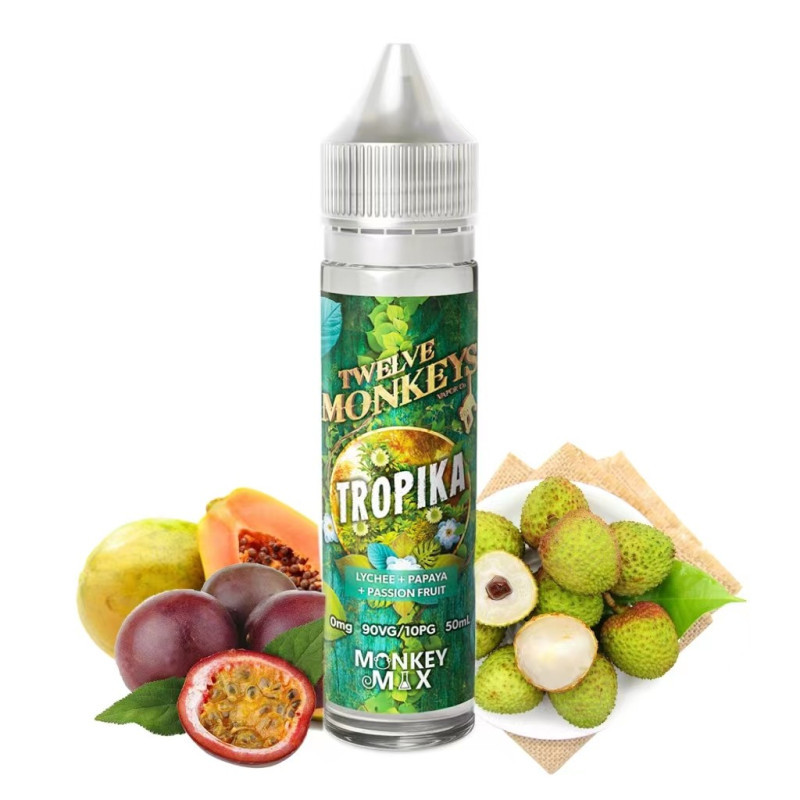 E-liquide TROPIKA 50ml - 12 Monkeys - 0mg