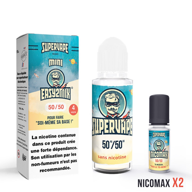 Mini Easy2Mix 100ml 50/50 - SuperVape by Le French Liquide - 4mg
