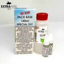 Extrapure: Pack Base 140ml - 20PG/80VG - 3mg