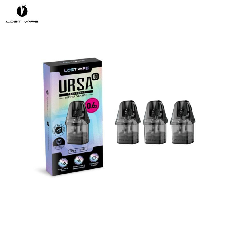 Cartouches Ursa V3 (3pcs) - Lost Vape - 0.6ohm