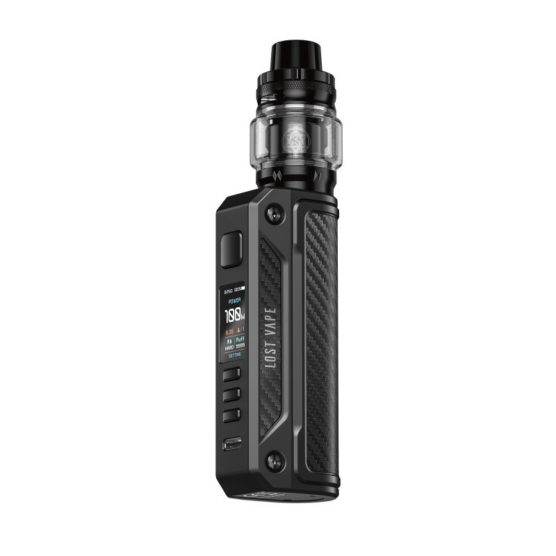 Kit Thelema Solo - Lost Vape - Black/Carbon Fiber