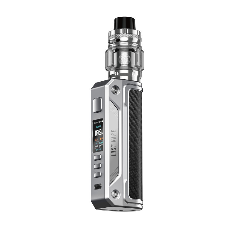 Kit Thelema Solo - Lost Vape - Stainless Steel Carbon Fiber