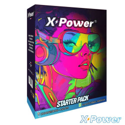 Starter Pack - Chargeur X4 Accus 18650 - X Power - Black