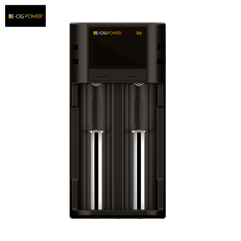D2 Chargeur d'accus intelligent Micro USB avec écran LCD - E-Cig Power - Black