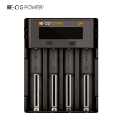 D4 Chargeur d'accus intelligent Micro USB avec écran LCD - E-Cig Power - Black