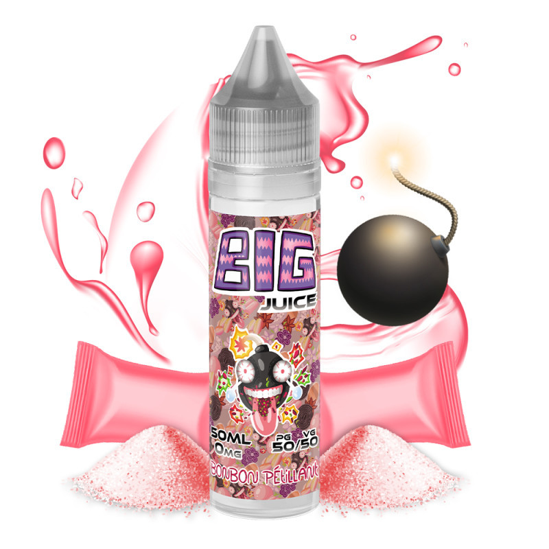 Bonbon pétillant 50 ml - Big juice - 0mg