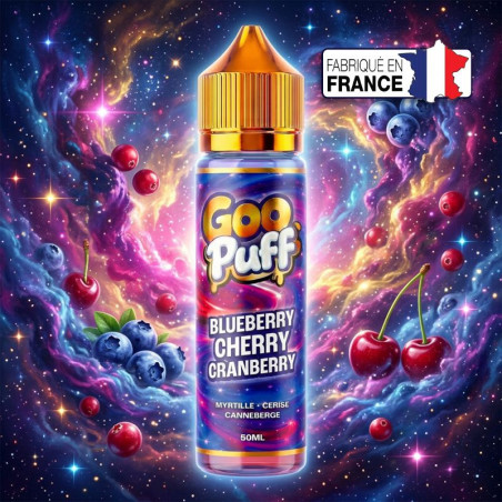 E-liquide Blueberry Cherry Cranberry 50ml - Goo Puff