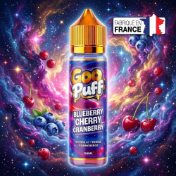 E-liquide Blueberry Cherry Cranberry 50ml - Goo Puff - 0mg