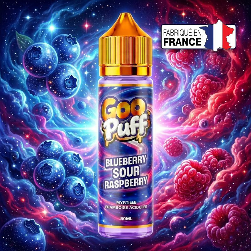 E-liquide Blueberry Sour Raspberry 50ml - Goo Puff - 0mg