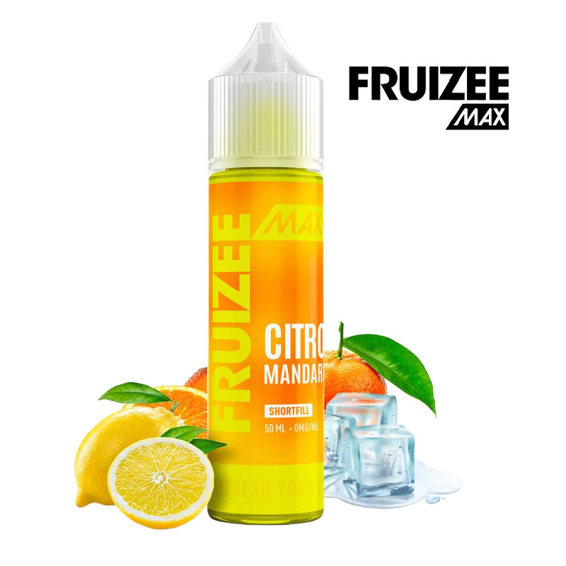 E-liquide Citron Mandarine 50ml - Fruizee Max by Fruizee - 0mg
