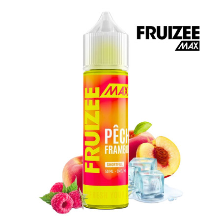 E-liquide Pêche Framboise 50ml - Fruizee Max by Fruizee - 0mg