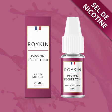 E-liquide Passion Pêche Litchi 10ml Nic Salt - Roykin