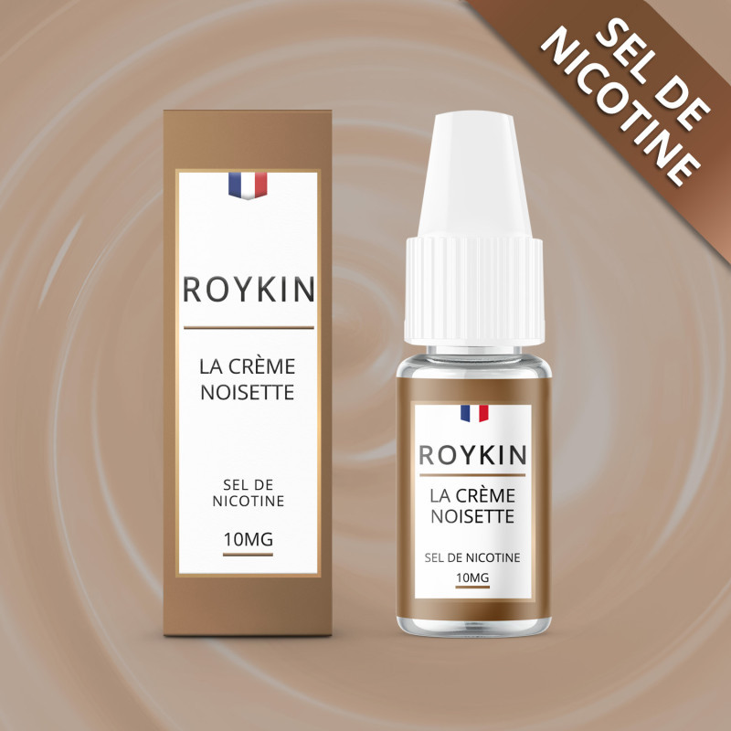 E-liquide Crème De Noisette 10ml Nic Salt - Roykin - 10mg