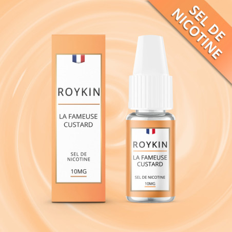 E-liquide La Fameuse Custard 10ml Nic Salt - Roykin