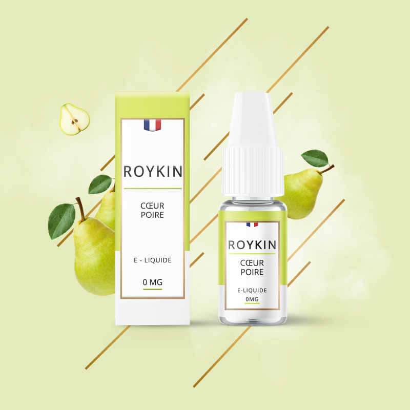 E-liquide Cœur Poire 10ml - Roykin - 0mg