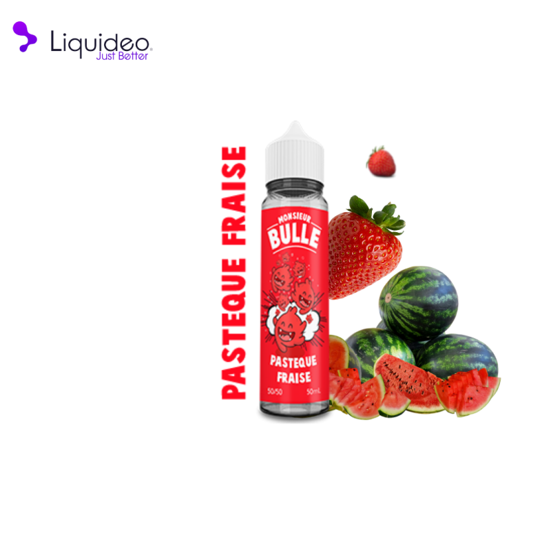 E-liquide Pastèque Fraise 50ml - Liquideo - 0mg