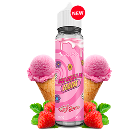 E-liquide Ice Cream Fraise 50ml - Wpuff Flavors by Liquideo
