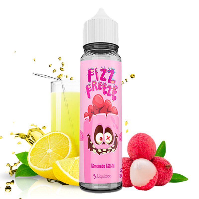 E-liquide Limonade Litchi 50ml - Fizz & Freeze by Liquideo - 0mg