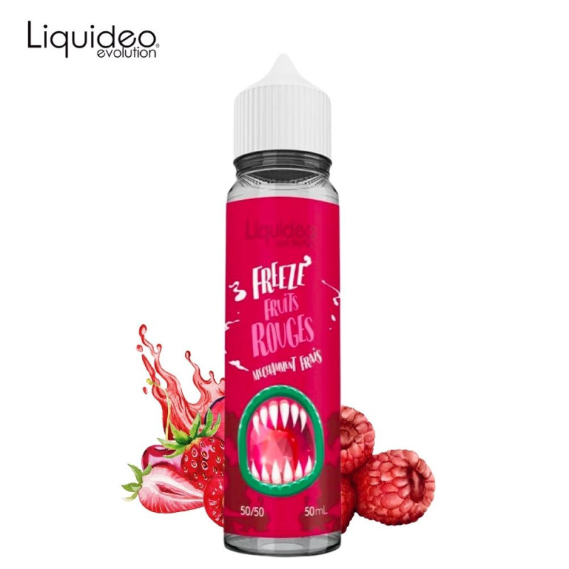 E-liquide Freeze Fruits Rouges 50ml - Liquideo - 0mg