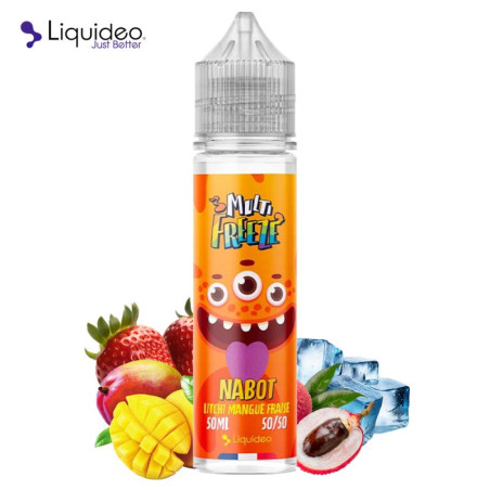 E-liquide Nabot Litchi Mangue Fraise 50ml - Multifreeze by Liquideo