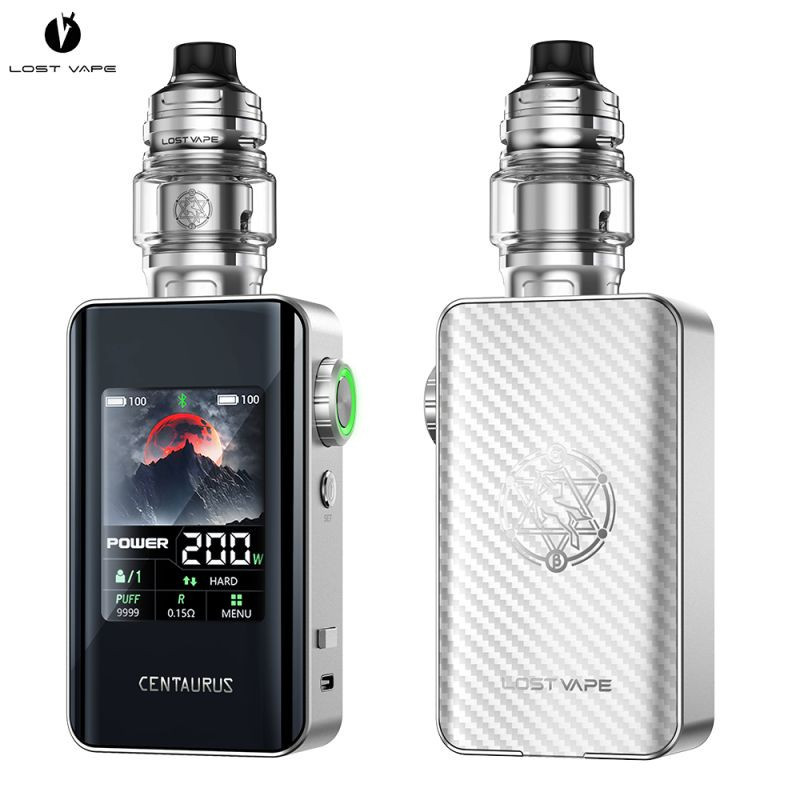 Kit Centaurus BT200 - Lost Vape - Silver Carbon