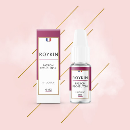 E-liquide Passion Pêche Litchi 10ml - Roykin - 6mg