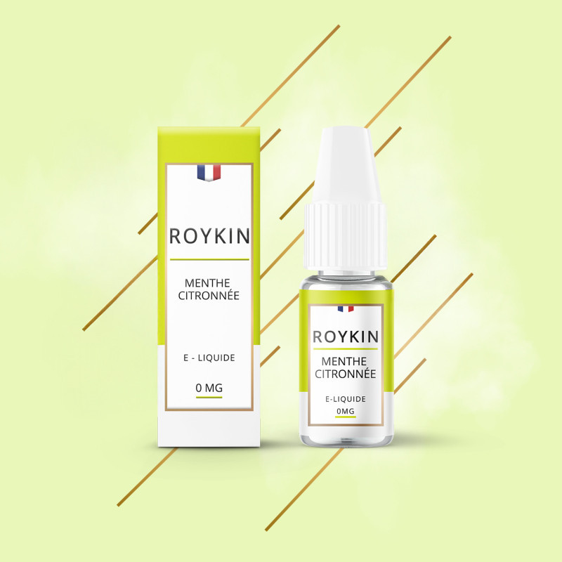 E-liquide Menthe Citronnée 10ml - Roykin - 0mg