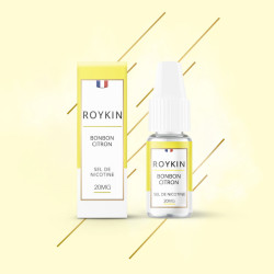 E-liquide Bonbon Citron 10ml Nic Salt - Roykin - 20mg