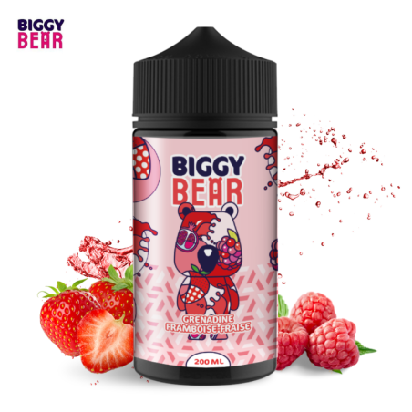 E liquide Grenadine Framboise Fraise 200ml - Biggy Bear