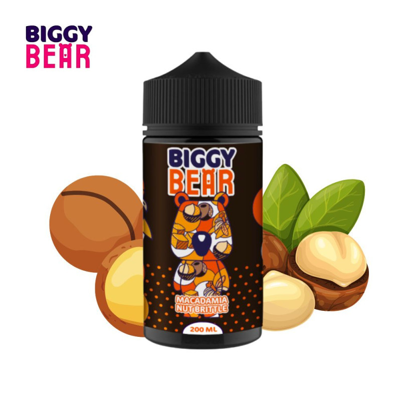 E liquide Macadamia Nut Brittle 200ml - Biggy Bear - 0mg