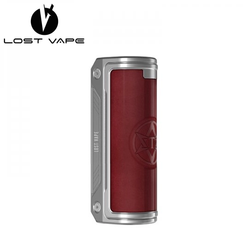 Box Thelema Solo 100W - Lost Vape - Stainless Steel Plum Red