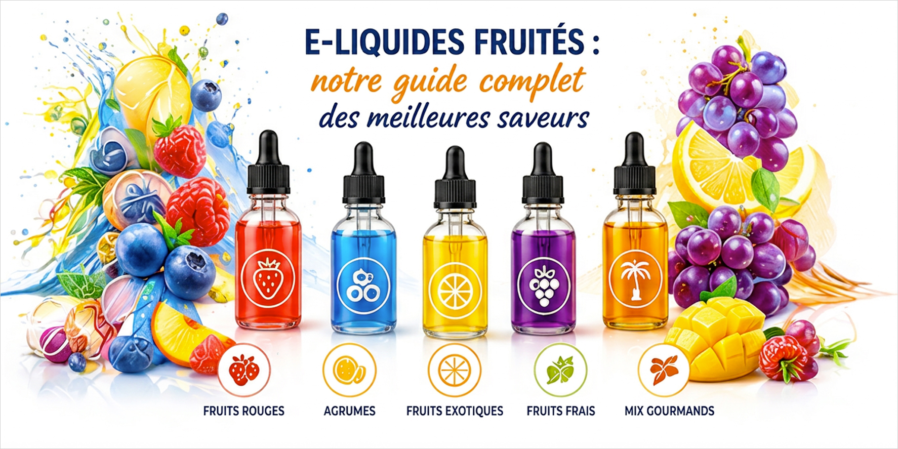 E-liquides fruités : notre guide complet des meilleures saveurs
