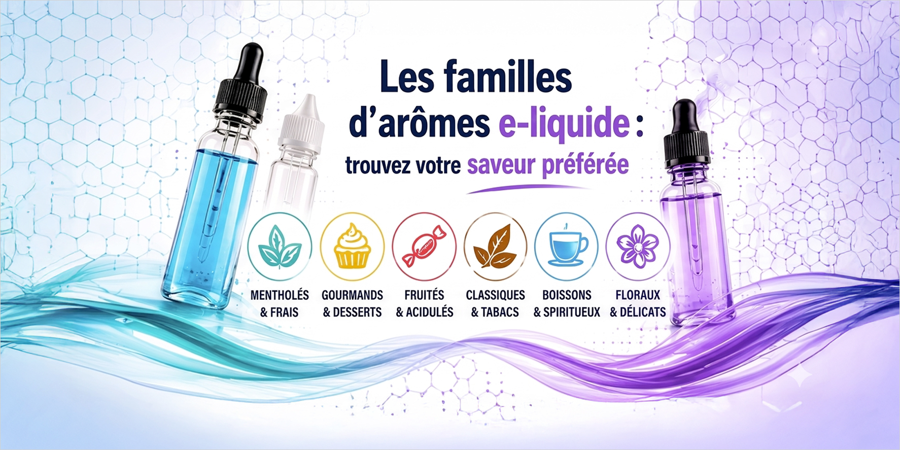 Les familles d'arômes e-liquide : trouvez votre saveur préférée