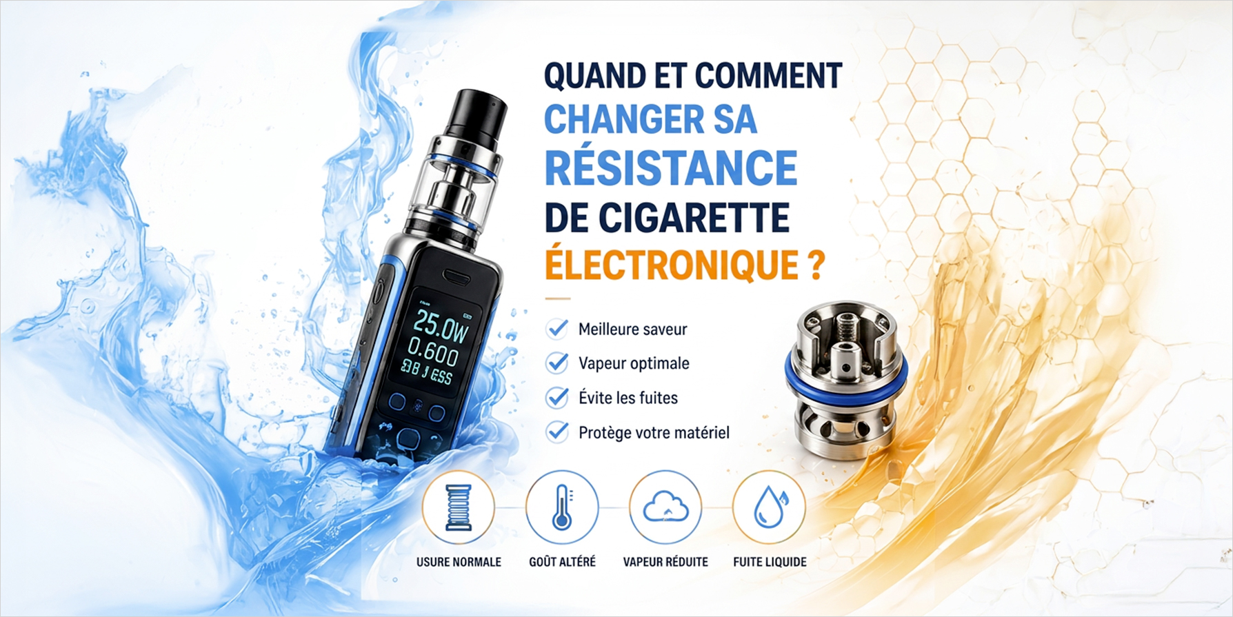 Quand et comment changer sa résistance de cigarette électronique ?